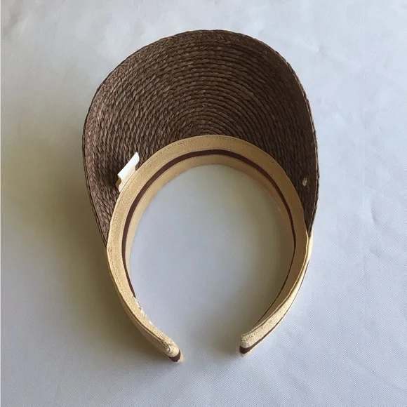 Helen Kaminski Brown and Tan Woven Visor - Picture 5 of 10